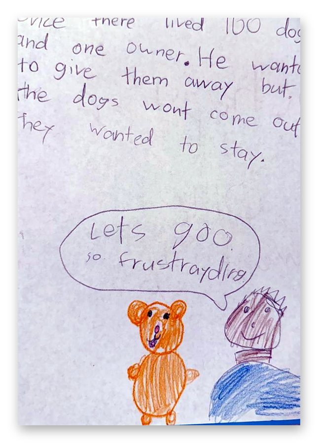 dogs go walking Page 1