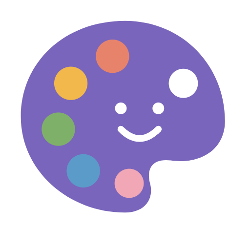 Kai Kai’s Art House – smiling paint palette logo